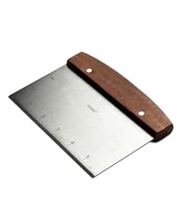 Vovoly Multipurpose Bench Scraper Kitchen Utensil for Flat Top Griddle, Dough Scraper Cutter for Bread and Pizza Cutter - Stainless Steel Metal Griddle Scraper Chopper