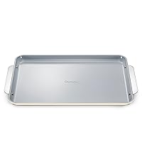 Caraway Mini Bakeware Set – Naturally Non-Stick, Non-Toxic Ceramic Coating – Compact Baking Pans Set for Small Kitchens & Ovens – Includes Baking Sheets, Muffin Pan, Cooling Rack & Storage - Cream