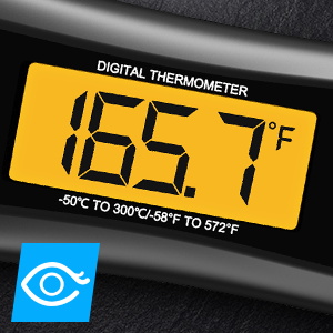 Meat Thermometer Digital, Instant Read Meat Thermometer for Grill and Cooking, with Bottle Opener, Backlight & Calibration Food Thermometer, Kitchen Gadgets for BBQ, Turkey, Candy, Liquids