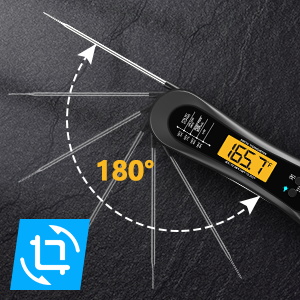 Meat Thermometer Digital, Instant Read Meat Thermometer for Grill and Cooking, with Bottle Opener, Backlight & Calibration Food Thermometer, Kitchen Gadgets for BBQ, Turkey, Candy, Liquids