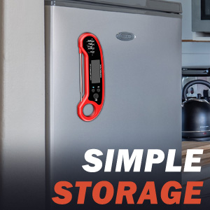 Meat Thermometer Digital, Instant Read Meat Thermometer for Grill and Cooking, Waterproof Food Thermometer for Kitchen and Outside, BBQ, Turkey, Candy, Liquids, Beef