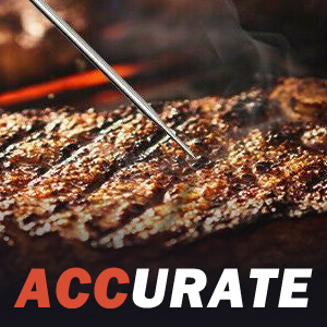 Meat Thermometer Digital, Instant Read Meat Thermometer for Grill and Cooking, Waterproof Food Thermometer for Kitchen and Outside, BBQ, Turkey, Candy, Liquids, Beef