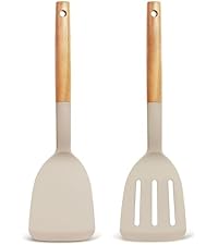 Mixed 5 Piece Silicone Spatula Set, 600F Heat-Resistant No-Melt Rubber Spatula Handle and Blade - Kitchen Cooking Utensils for Nonstick Cookware, Spatula Turner for Egg,Pancake,Burger- Dishwasher Safe