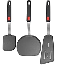 Mixed 5 Piece Silicone Spatula Set, 600F Heat-Resistant No-Melt Rubber Spatula Handle and Blade - Kitchen Cooking Utensils for Nonstick Cookware, Spatula Turner for Egg,Pancake,Burger- Dishwasher Safe