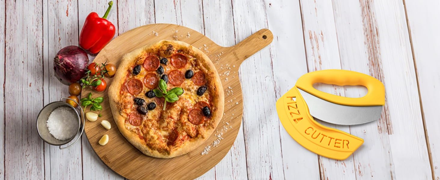 Pizza Cutter – Stainless Steel Pizza Slicer with Blade Cover, Sharp & Ergonomic Kitchen Tool for Slices – Classic Pizza Knife for Pizza Lovers & Home Chefs​​