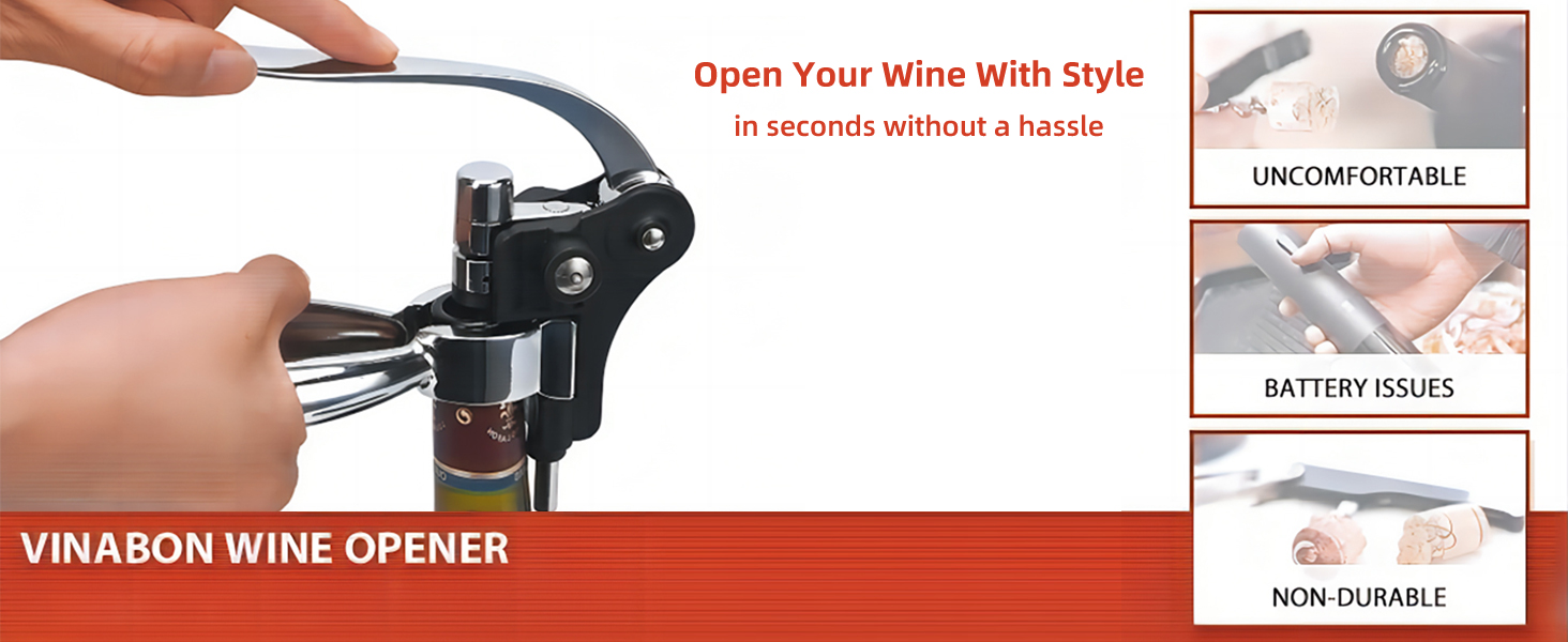 Wine Opener, Rabbit Corkscrew with Elegant Wooden Box, Premium 9-Piece Set, Includes Wine Stopper, Foil Cutter, Aerator, Quick and Easy Cork Extraction for Wine Lovers, Bronze