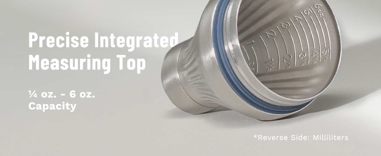 Elevated Craft Diamond Edition Hybrid Cocktail Shaker Set - Premium Vacuum Insulated Stainless Steel, 28 oz, Includes Built-in Strainer, Precise Measuring Top & XL Polishing Cloth - Martini Shaker