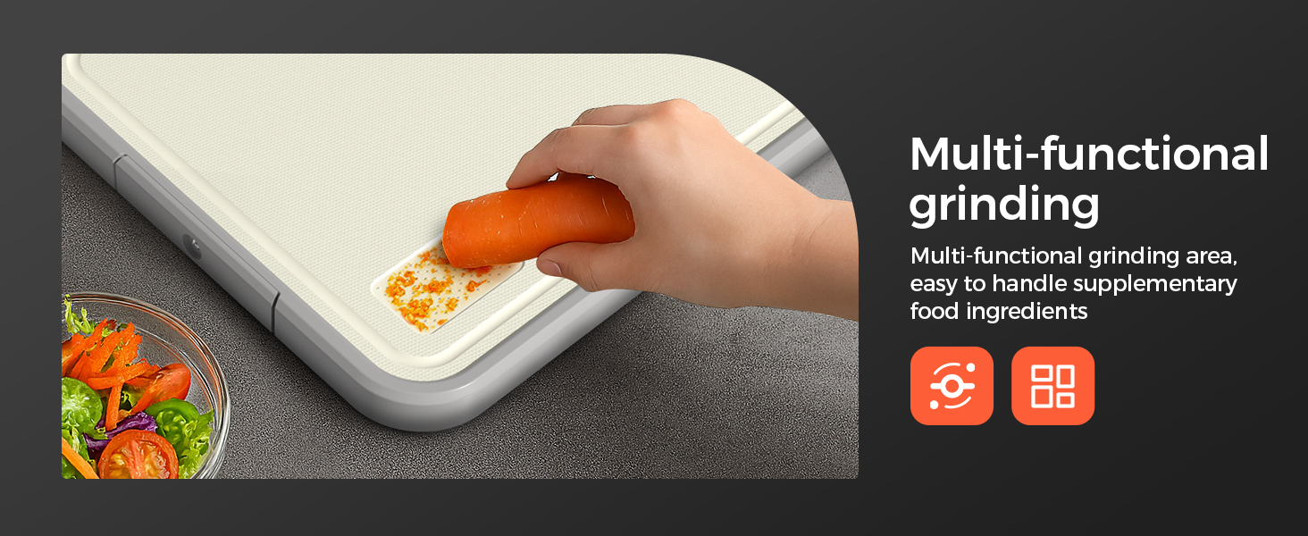 Stainless Steel Cutting Board for Kitchen, 2-in-1 Double-Sided Chopping Board, Food Grade Stainless Steel/PP, Easy to Clean, Large Size, Non-Slip, 16”×11”