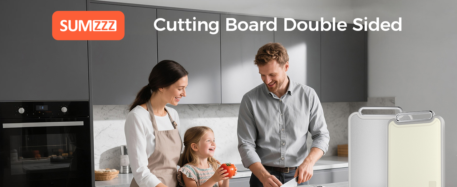 Stainless Steel Cutting Board for Kitchen, 2-in-1 Double-Sided Chopping Board, Food Grade Stainless Steel/PP, Easy to Clean, Large Size, Non-Slip, 16”×11”