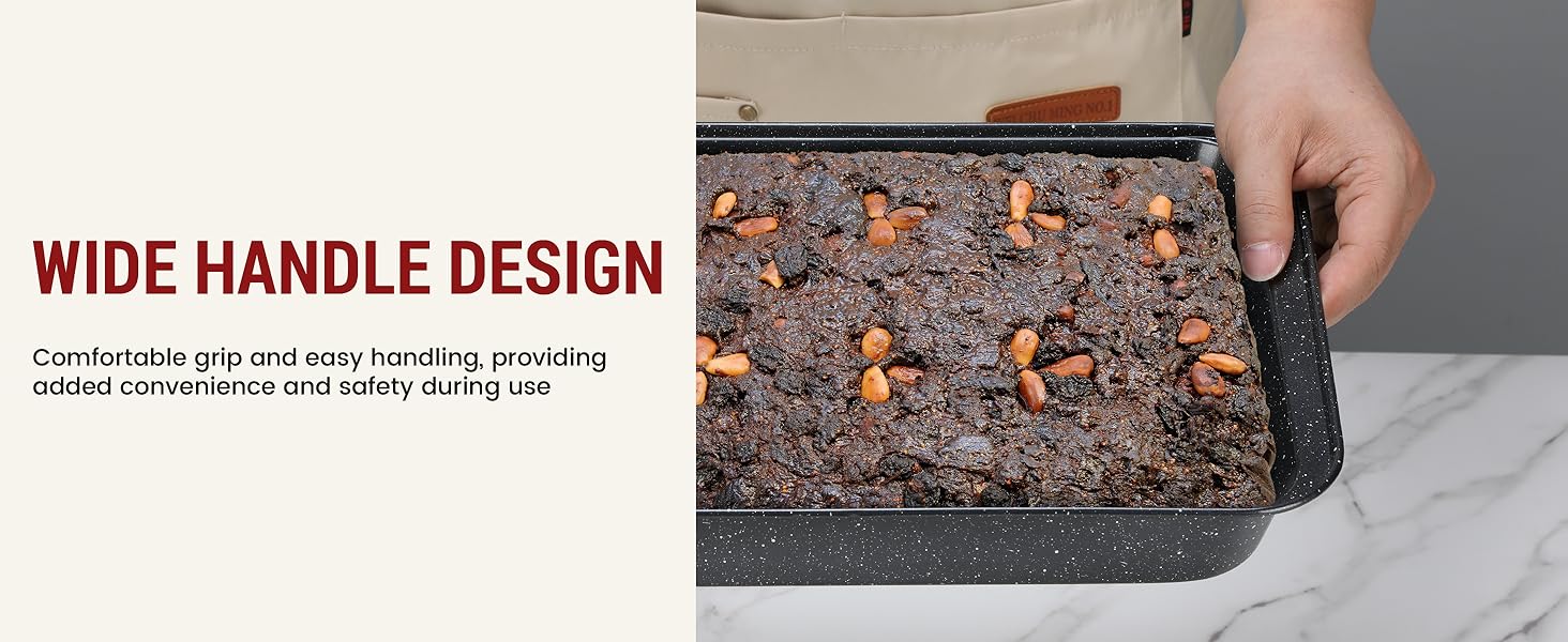 10-Piece Baking Pans Set, Bakeware Sets Nonstick, Baking Set for Oven Cooking, Stackable Carbon Steel Set Include Cookie Sheets, Muffin Pan, Cake Pan, Pizza Pan, Loaf Pan, Roasting Pan, Black