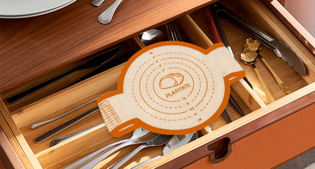 Silicone Bread Sling for Dutch Oven Liner, Non Stick 2 PCS, Easy Clean Reusable Silicone Baking Mat with Long Handles, Easy to Transfer Sourdough Bread, Orange