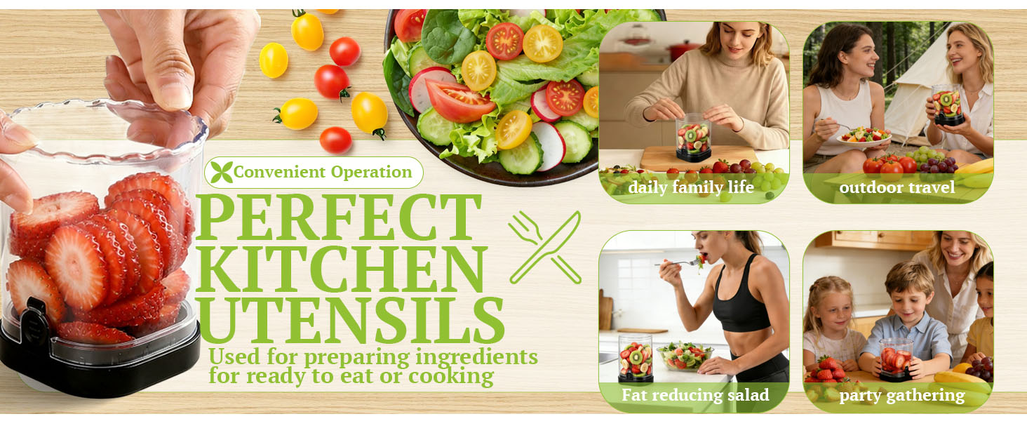 Hendiy Strawberry Slicer with Stainless Blades | Egg & Fruit Slicer Cup for Banana, Cucumber, Mushroom | ABS Detachable Kitchen Gadget - Precision Berry Cutter Tool (Black, 1-Pack)