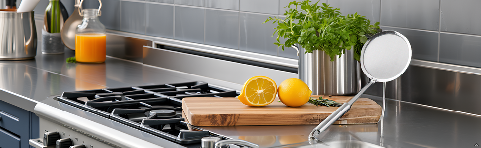 Stainless Steel Fine Mesh Strainer Spoon - Strainer Fine Mesh Skimmer | Beyond Draw Mesh Strainer, Cooking Food Strainer Ladle For Skimming Grease And Foam For Soybean Milk, Juices