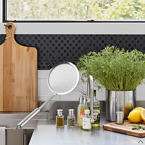 Stainless Steel Fine Mesh Strainer Spoon - Strainer Fine Mesh Skimmer | Beyond Draw Mesh Strainer, Cooking Food Strainer Ladle For Skimming Grease And Foam For Soybean Milk, Juices