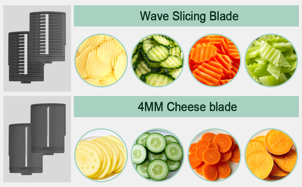 Upgraded Electric Cheese Shredder, Automatic Cheese Grater Electric with 6 Interchangeable Blades, 6 in 1 Electric Cheese Grater for Cheese, Fruits, and Vegetables