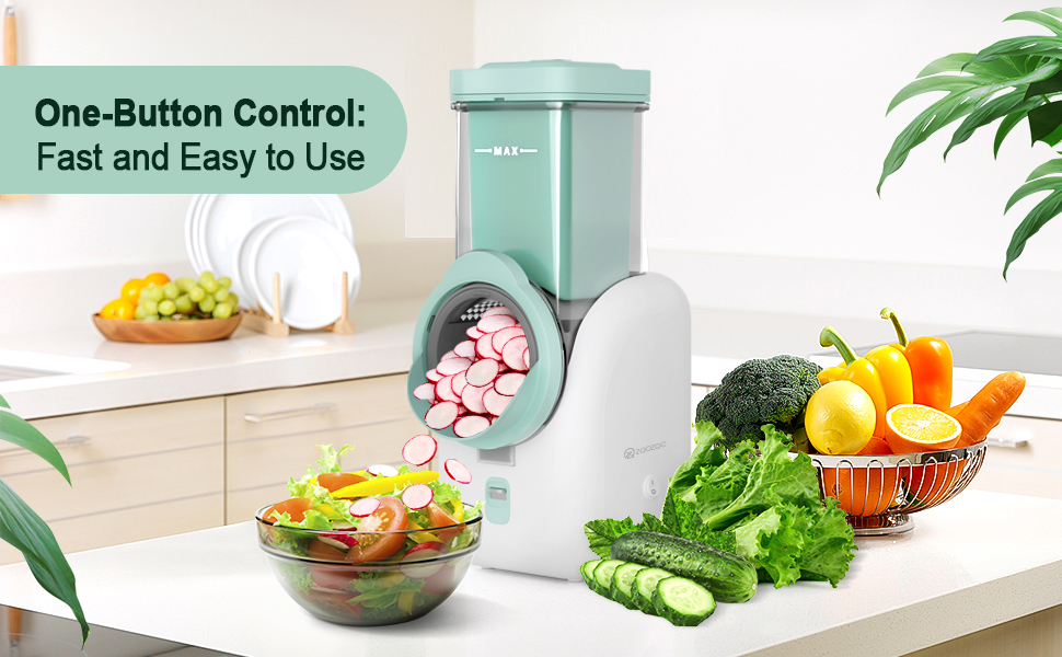 Upgraded Electric Cheese Shredder, Automatic Cheese Grater Electric with 6 Interchangeable Blades, 6 in 1 Electric Cheese Grater for Cheese, Fruits, and Vegetables