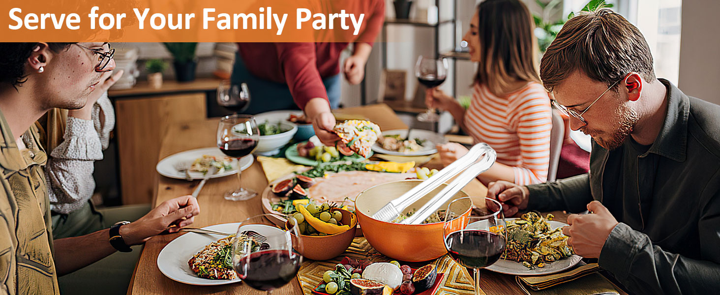 PEASUG 10 PCS Plastic Serving Tongs, Disposable Plastic Tongs, Clear Kitchen Small Serving Utensils for Serving for Party Food Buffet Appetizer Salad Catering Ice, 6.3 Inches