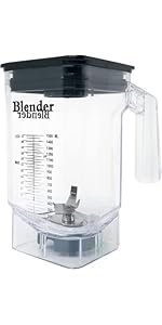 CRANDDI Commercial Blender, 2200W Countertop Blenders with Removable Shield, Quiet Smoothie Blender for Shakes and Ice Crushing, 52oz, 38000 RPM Professional Blenders for Kitchen, K80 (Black)
