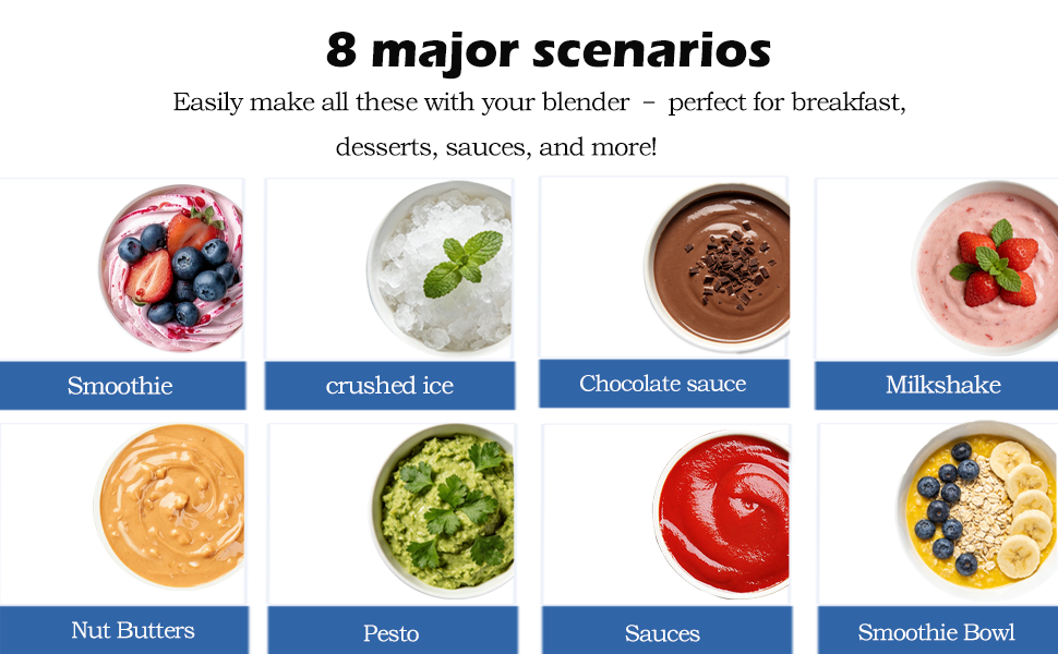 CRANDDI Commercial Blender, 2200W Countertop Blenders with Removable Shield, Quiet Smoothie Blender for Shakes and Ice Crushing, 52oz, 38000 RPM Professional Blenders for Kitchen, K80 (Black)