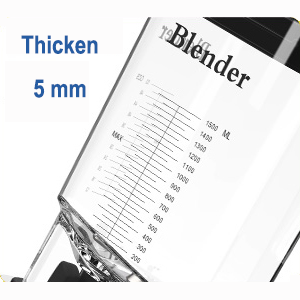 CRANDDI Commercial Blender, 2200W Countertop Blenders with Removable Shield, Quiet Smoothie Blender for Shakes and Ice Crushing, 52oz, 38000 RPM Professional Blenders for Kitchen, K80 (Black)