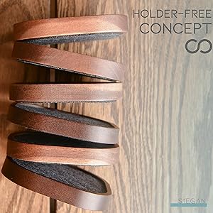 Wood Coaster for Drinks, Set of 6, Squircles Absorbent and Insulation Felt Stackable Cup Holders, Coasters for Wooden Table, Designed by S1EGAN