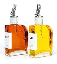 3-in-1 Liquor Bottle Pourers with Speed Spouts, Olive Oil Spout with Built-in Caps - Dishwasher Safe, Alcohol Speed Spouts - 2PCs with 2 Adapters