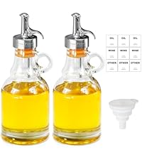 3-in-1 Liquor Bottle Pourers with Speed Spouts, Olive Oil Spout with Built-in Caps - Dishwasher Safe, Alcohol Speed Spouts - 2PCs with 2 Adapters