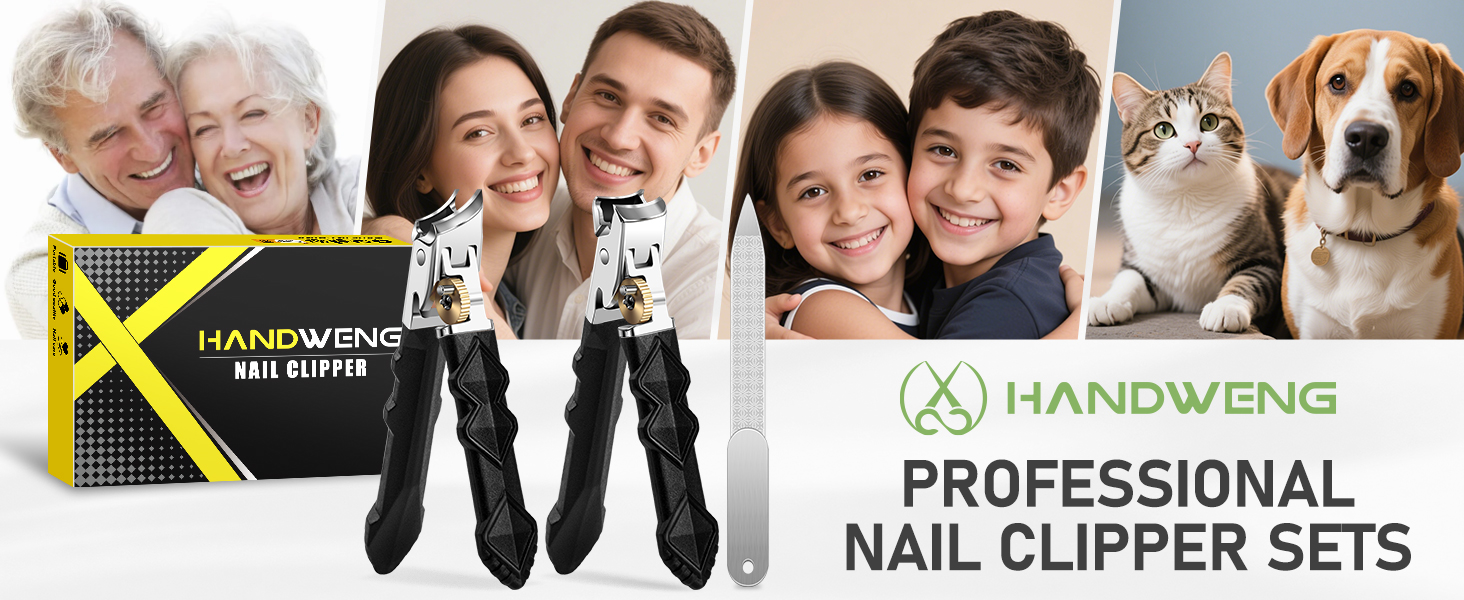 Toenail Clippers for Thick Toenails, Wide Jaw Opening Nail Clippers for Men, Heavy Duty Ingrown Toenail Clippers Nail Cutters, Ultra Sharp Slanted Nail Clippers with Long Handle