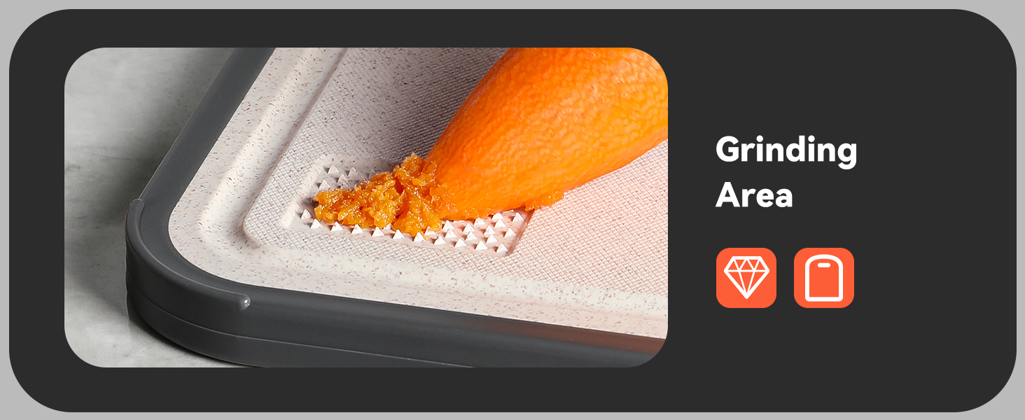 Titanium Cutting Board, Double Sided Cutting Boards for kitchen, Pure Titanium and Wheat Straw PP, Food-Grade, non Toxic - Easy to Clean