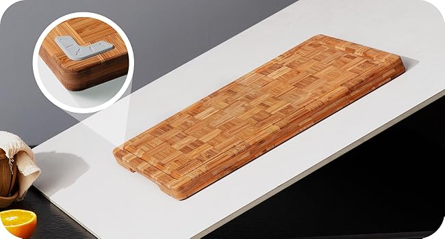 3 Pack Heavy Duty Bamboo Cutting Board Set Non Toxic Wooden Cutting Board for Kitchen Non Slip Solid End Grain Thick Wood Juice Groove Chopping Board Extra Large Butcher Block Best House Warming Gift