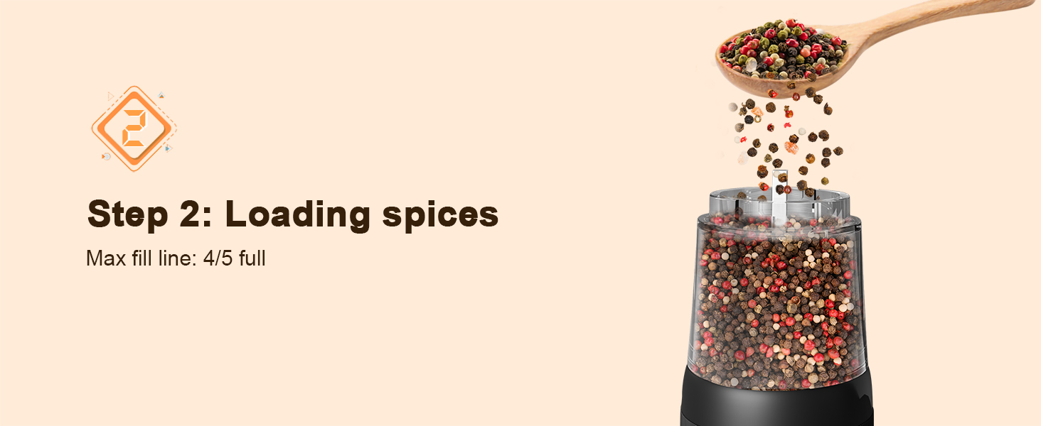 Electric Salt and Pepper Grinder Set, 2-Speed Setting, Stainless Steel Rechargeable Automatic Pepper Mill Shakers with USB Charging Base,100ml Large Capacity, External Adjustable Coarseness,LED Light