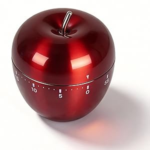 Mechanical Kitchen Timer, Cute Wind Up 60-Minute Manual Countdown for Kids, Classroom, Home, Study and Cooking