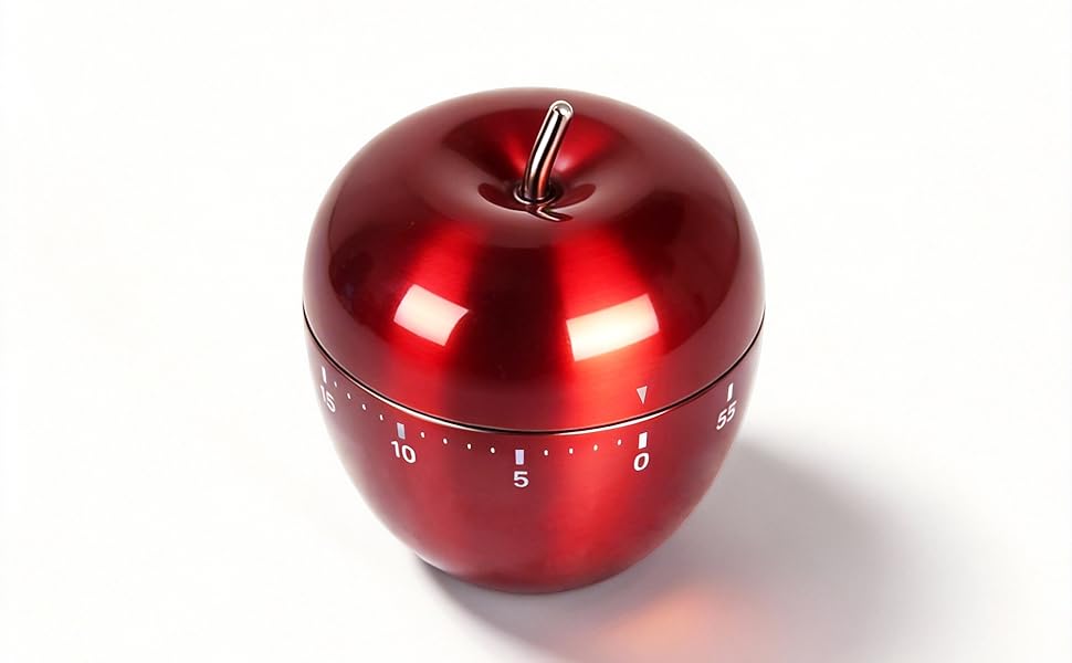 Mechanical Kitchen Timer, Cute Wind Up 60-Minute Manual Countdown for Kids, Classroom, Home, Study and Cooking