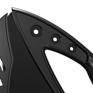 AILUROPODA 12-Inch Pizza Rocker Blade Cutter, Stainless Steel with Protective Cover, Black