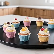 Round Pizza Pan for Oven,13 Inch Pizza Pan Compatible with Breville Smart Oven BOV800PP BOV800XL, Non-Stick Round Baking Pan Replacement for Breville Smart Oven Air Fryer Pro Accessories, Black