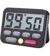 Searon Magnetic Visual Timer, Quiet Dial Timer with LED Alert, Easy Time Management for Kitchen & Kids, Compact 3.15 Inch (Blue)