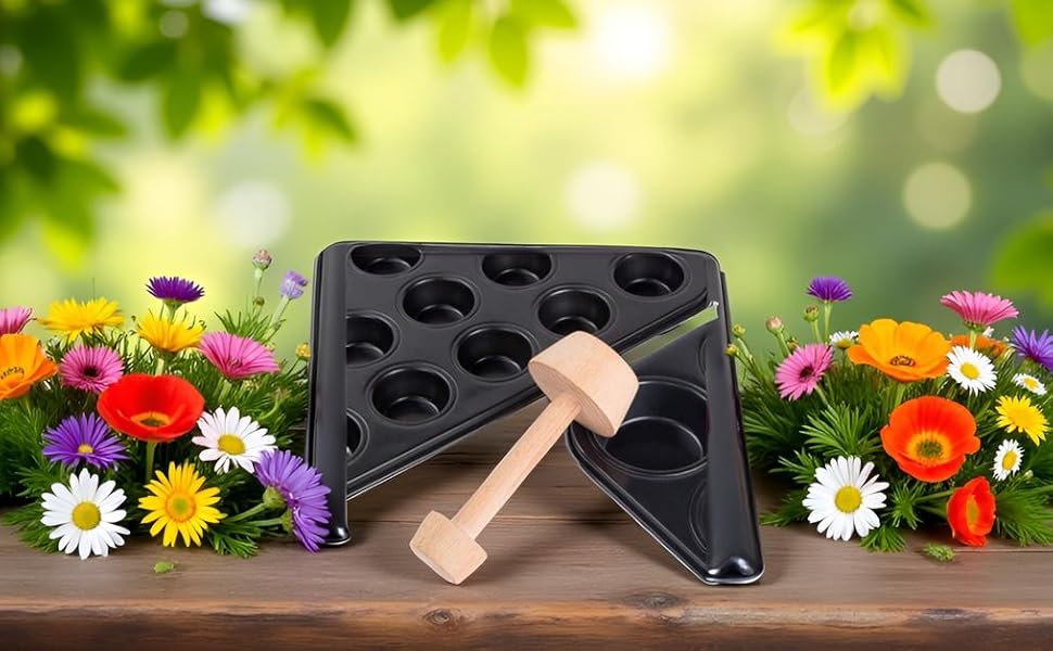 Wooden Tart Tamper, Double Side Pie Pastry Dough Tamper, Egg Tart Pan Mold DIY Cake Pastry Baking Tool for Mini Egg Tart, Cheesecakes, Pasta and Dessert Baking