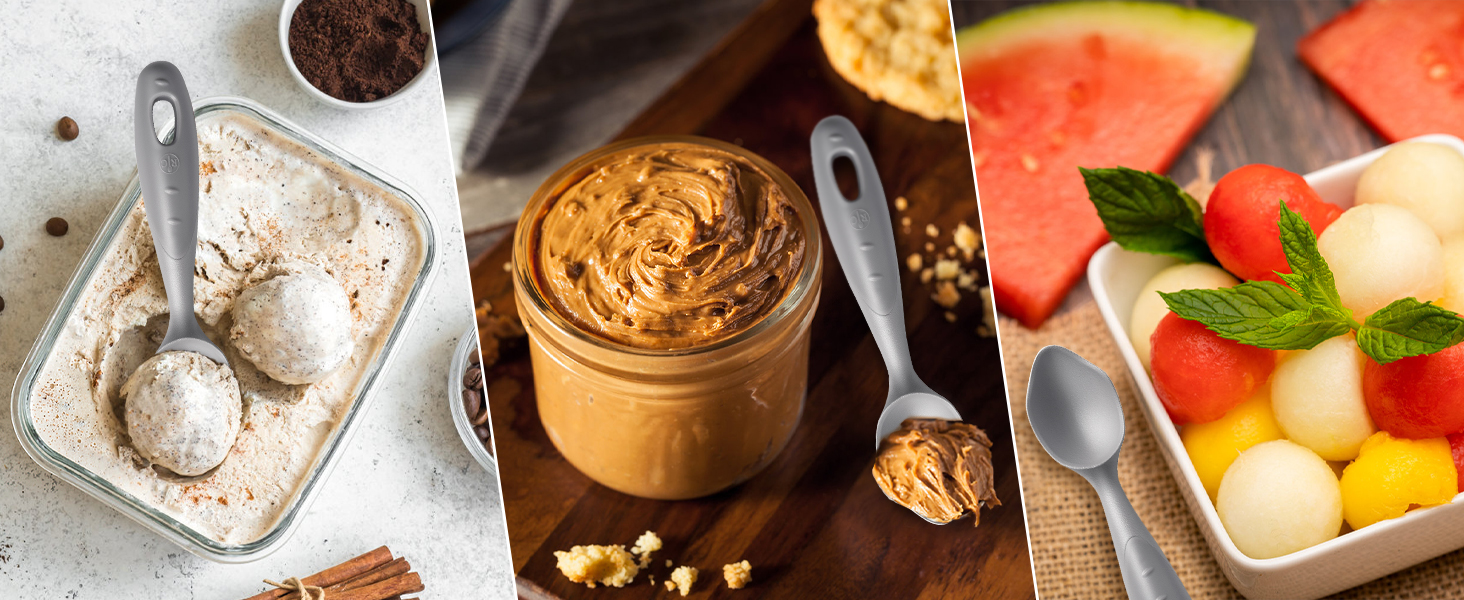 Professional Ice Cream Scoop #2731, Ice Cream Scooper Made of Aluminum with Nonstick Design Easy Release Gelato, Sorbet, Melon, Frozen Yogurt - Dishwasher Safe, Size - 7.5