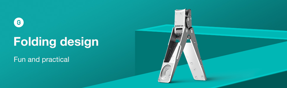 MR.GREEN Innovative Folding Nail Clippers Collapsible Nail Cutters Stainless Steel Nail Scissors Portable Travel Manicure Tools