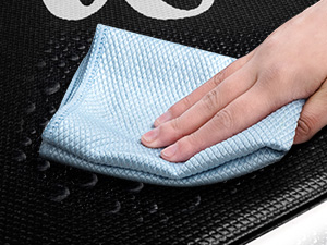 HappyTrends Kitchen Mat for Floor, 2PCS Cushioned Anti-Fatigue Kitchen Rugs, Waterproof Non-Slip Standing Mats and Rugs Set for Kitchen, Office, Laundry, Black, 17.3