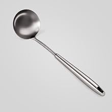 304 Stainless Steel Cooking Utensils Set, Stainless Steel Kitchen Utensils, 12 PCS Long Large Metal Cooking Utensil Tools Set, Potato Masher, Fork, Tongs, Pasta, etc (Dishwasher Safe)