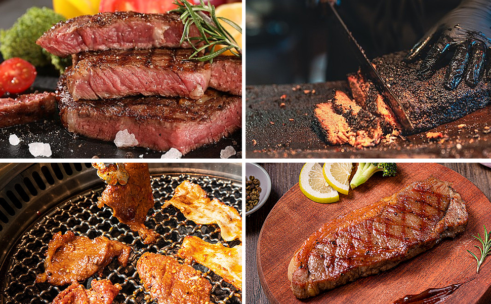 MANJIA Meat Tenderizer Needle Stainless Steel Hand Held, Blade Tenderizer for Meat, Meat Tenderizer Tool for Tenderizing Chicken, Steak, BBQ（Ultra Sharp 48 Blades Kitchen Cooking Tool）