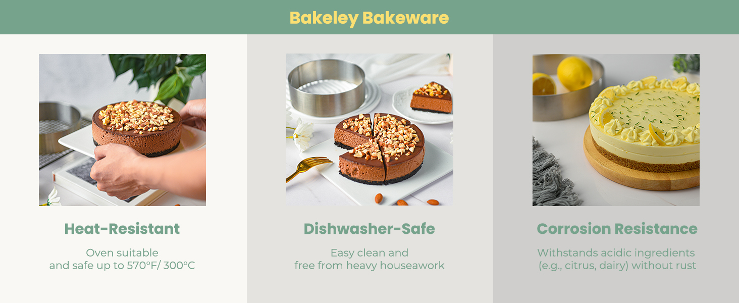 6 inch Stainless Steel Cake Mold, Dishwasher Safe Cake Ring Mold for Baking, Design for Valentine's Day Decorations & Home Baking