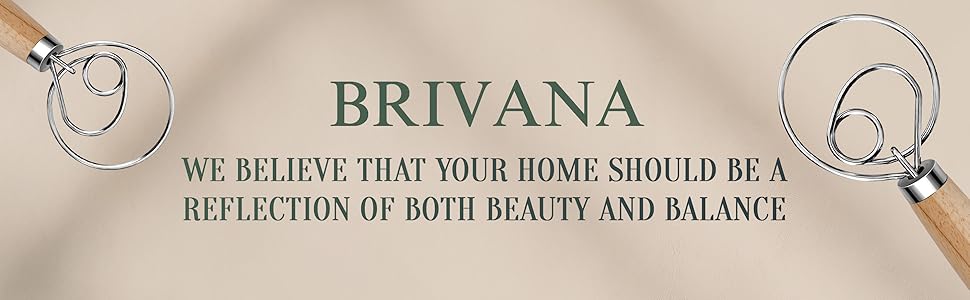 13-Inch Danish Dough Whisk – Wooden Handle with Stainless Steel Single Loop – Bread Whisk for Sourdough, Pizza Dough, Cake Batter and Artisan Bread Baking