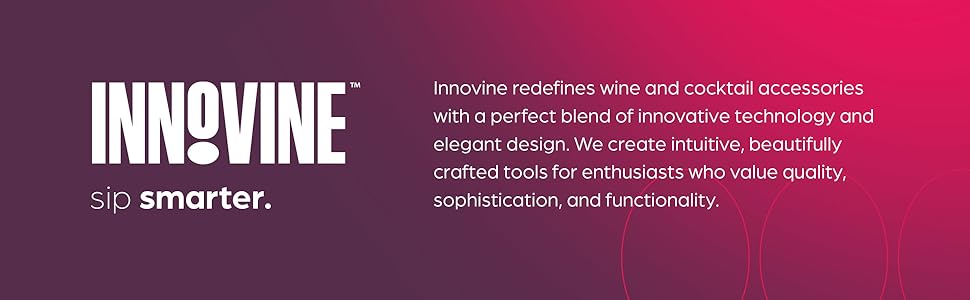 Innovine Drip Stop Pour Spout, Reusable Wine Pourer, Durable Construction with Rubber Base, Perfect for White and Red Wines, Home Bar Accessories, Kitchen Essentials, Barware, Set of 2