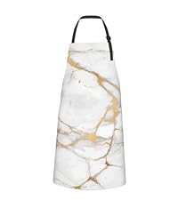 Oven Mitts and Pot Holders White Gold Marble Abstract Silicone Kitchen Accessories Set of 2 Heat Resistant Long Gloves Potholder Non-Slip Grip for Chef Cooking,Baking,Grilling,BBQ