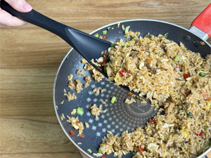 Silicone Spatula Spoon, Great for Both Cooking and Serving Durable BPA-Free Matte Black Silicone, Seamless Design, Safe for Nonstick Cooking Surfaces, 2-Pcs, Gray