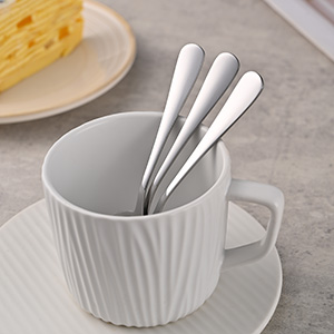 4.7 Inch Tea & Coffee Spoons,Set Of 8 Stainless Steel Espresso Spoons,Dishwasher Safe Small Spoon For Dessert Cake,Durable Metal Mini Spoon