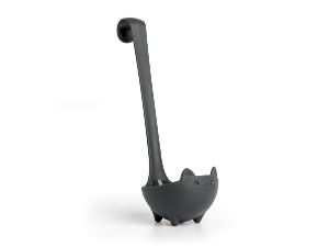 OTOTO Muscateers Bundle of Mary Cat, Katie, Kitty - Jar Scraper Spatula, Soup Ladle, Pizza Cutter - Cute Kitchen Accessories, Spooky Gothic Cat Gifts for Women, Kitchen Gifts, Halloween Gifts