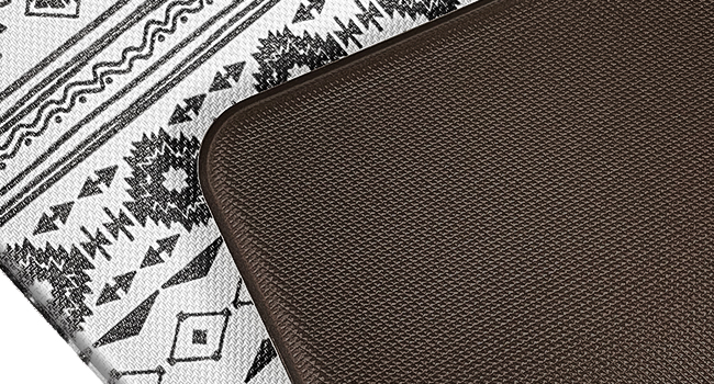 StepRite Kitchen Mats for Floor, Kitchen Rugs Sets of 2, Non-Slip Washable Kitchen Decor Rugs, Anti Fatigue Mats for Kitchen Floor, Sink, Office, Laundry, 17.3